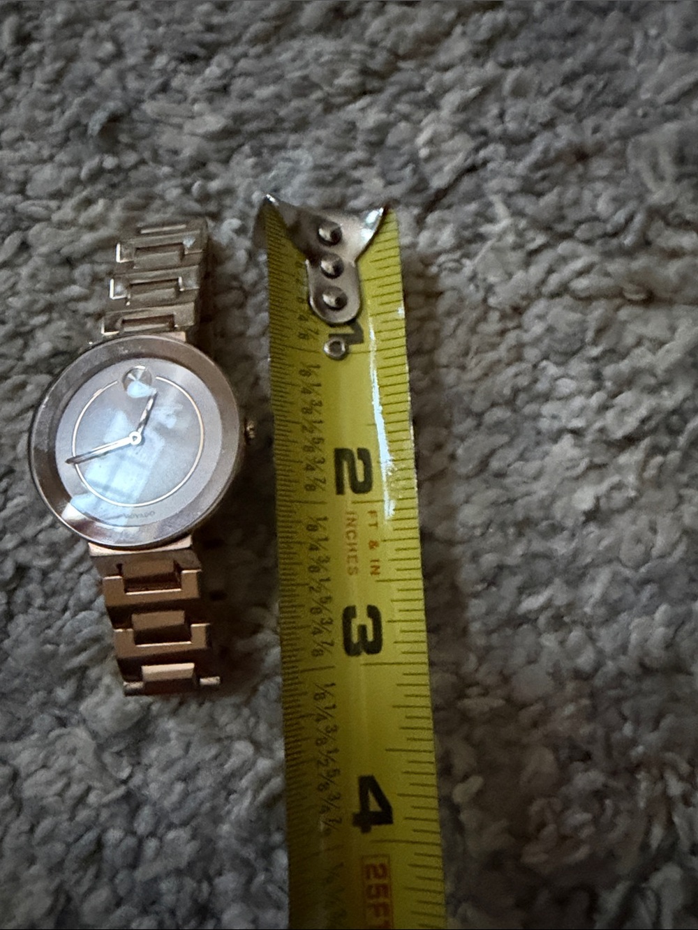 Movado Minimalist Rose Gold Bracelet Watch - Picture 2 of 4